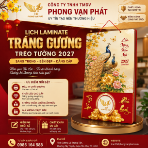 Lịch treo tường tráng gương