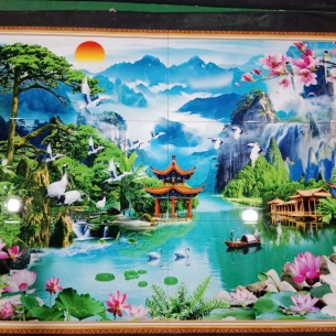 Tranh gạch đá Grannit hay tranh gạch 3D Ốp tường