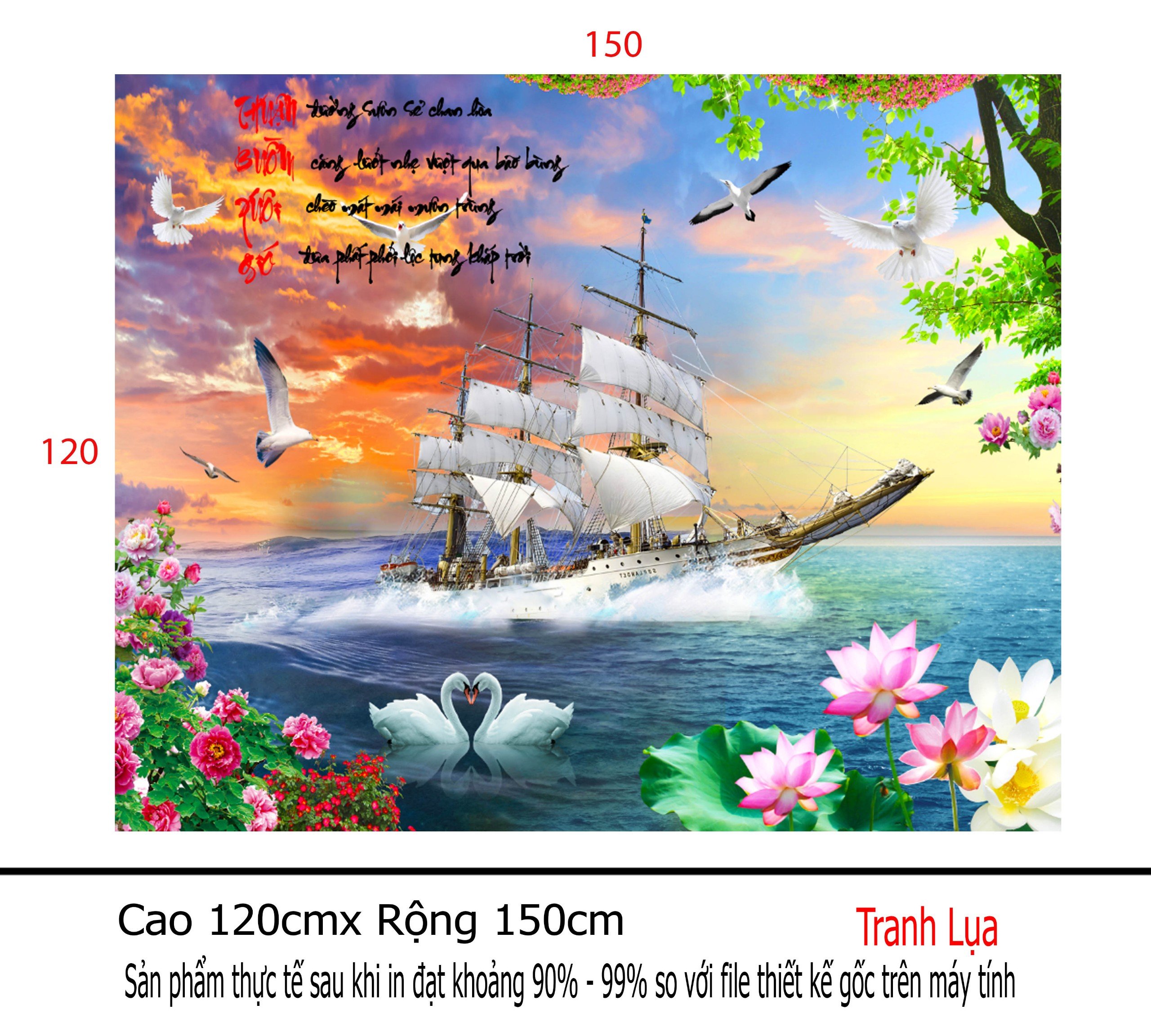 Tranh kính cường lực 8mm 