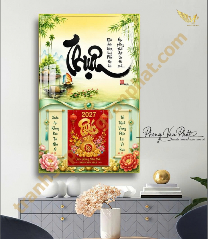 BỘ SƯU TẬP LỊCH GỖ TRÁNG GƯƠNG 2027 – MẪU MỚI CAO CẤP ĐÃ CÓ MẶT