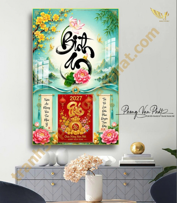 BỘ SƯU TẬP LỊCH GỖ TRÁNG GƯƠNG 2027 – MẪU MỚI CAO CẤP ĐÃ CÓ MẶT