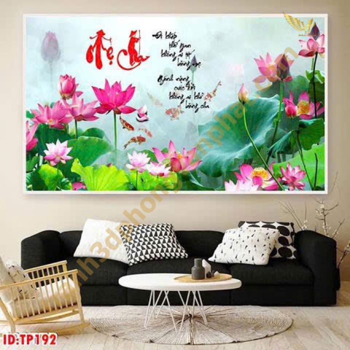 Tranh Hoa Sen Treo Tường Cao Cấp – Vẻ Đẹp Thanh Tao, Mang Tài Lộc Và Bình An