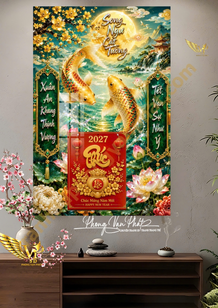 LỊCH TẾT ĐINH MÙI 2027 CAO CẤP – LỊCH GỖ TRÁNG GƯƠNG 2027 ĐẸP, SANG TRỌNG