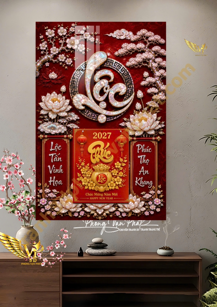 LỊCH TẾT ĐINH MÙI 2027 CAO CẤP – LỊCH GỖ TRÁNG GƯƠNG 2027 ĐẸP, SANG TRỌNG