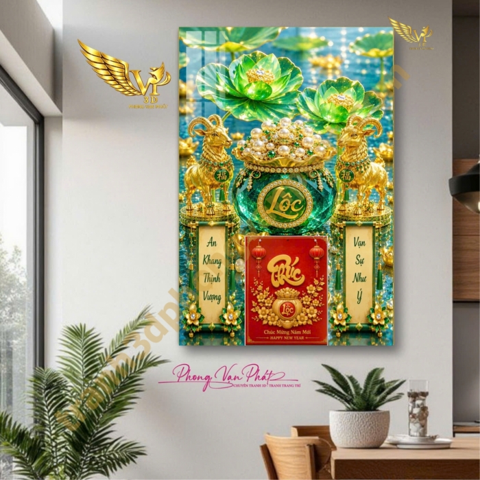 Đỉnh Cao Lịch Tết 2027: Lịch Gỗ Tráng Gương Đinh Mùi 3D Phong Vạn Phát