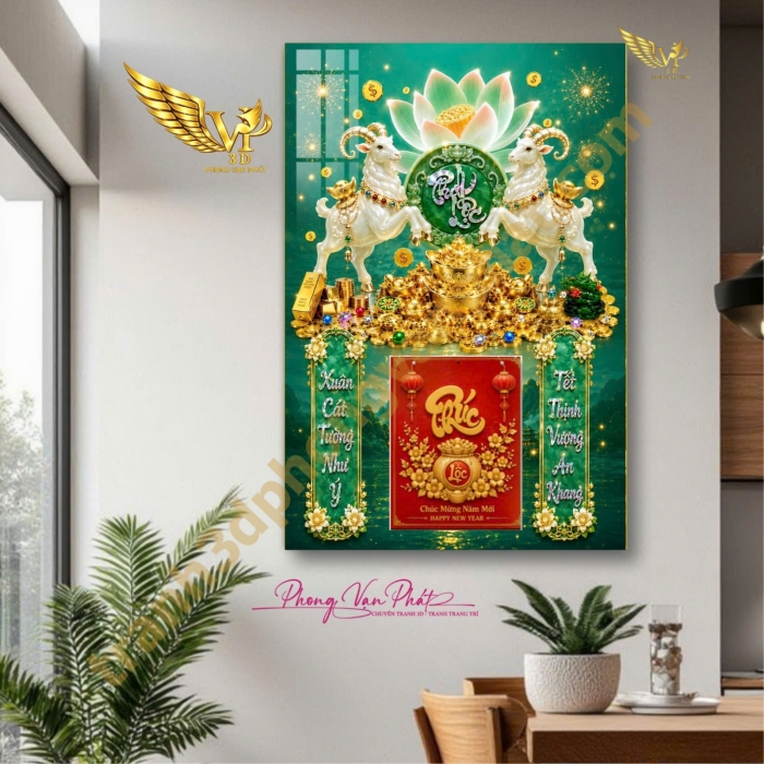 Đỉnh Cao Lịch Tết 2027: Lịch Gỗ Tráng Gương Đinh Mùi 3D Phong Vạn Phát