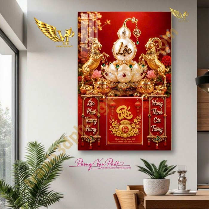 Đỉnh Cao Lịch Tết 2027: Lịch Gỗ Tráng Gương Đinh Mùi 3D Phong Vạn Phát