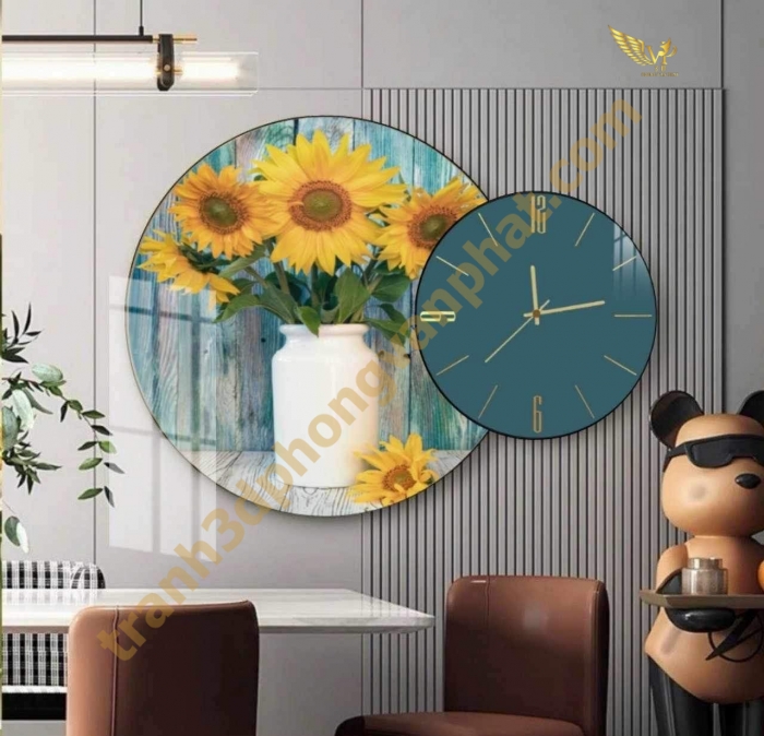 Tranh Đồng Hồ Treo Tường Cách Điệu: Một Tác Phẩm Nghệ Thuật 