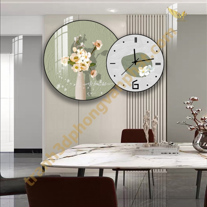 72++ Mẫu tranh đồng hồ  Tranh tráng gương kết hợp đồng hồ mới lạ, sang trọng, phù hợp mọi không gian,