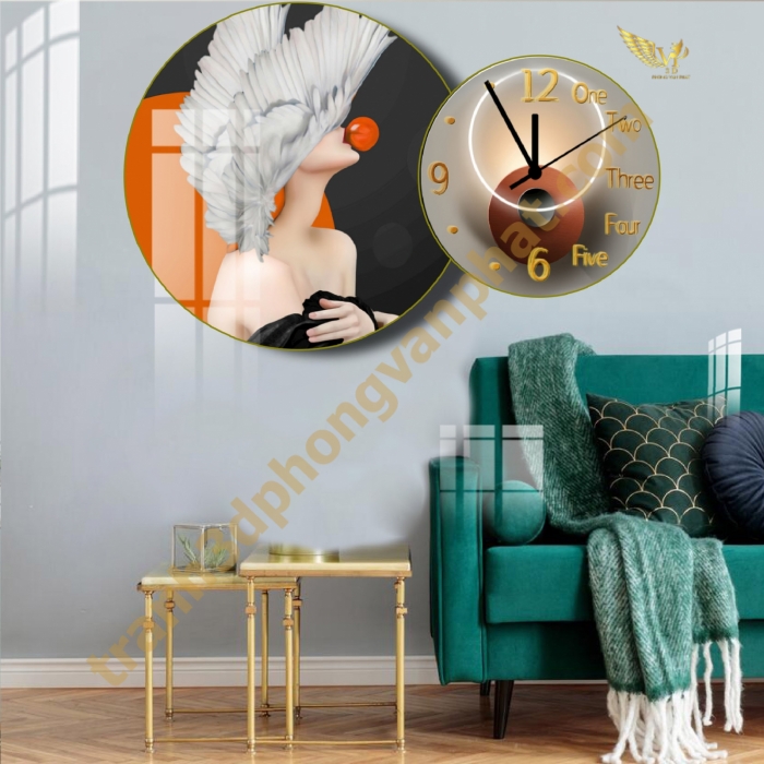 Tranh Đồng Hồ Treo Tường Cách Điệu: Một Tác Phẩm Nghệ Thuật 