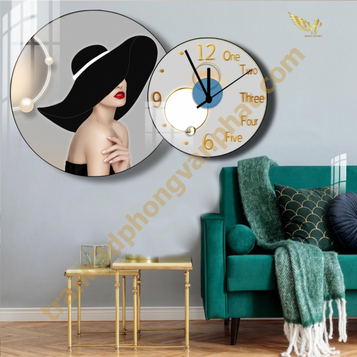 Tranh Đồng Hồ Treo Tường Cách Điệu: Một Tác Phẩm Nghệ Thuật 