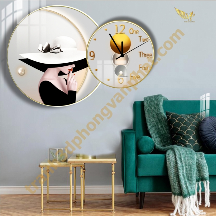 Tranh Đồng Hồ Treo Tường Cách Điệu: Một Tác Phẩm Nghệ Thuật 