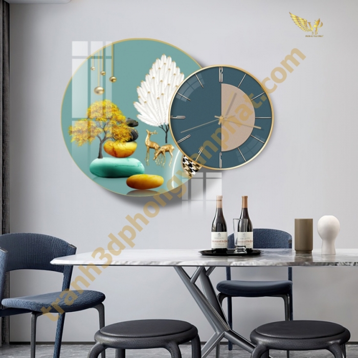 Tranh Đồng Hồ Treo Tường Cách Điệu: Một Tác Phẩm Nghệ Thuật 