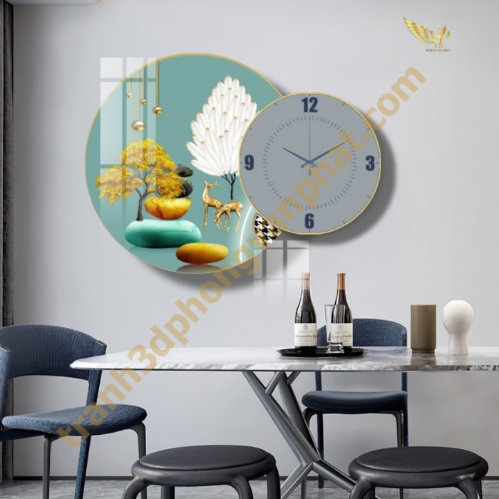 Tranh Đồng Hồ Treo Tường Cách Điệu: Một Tác Phẩm Nghệ Thuật 