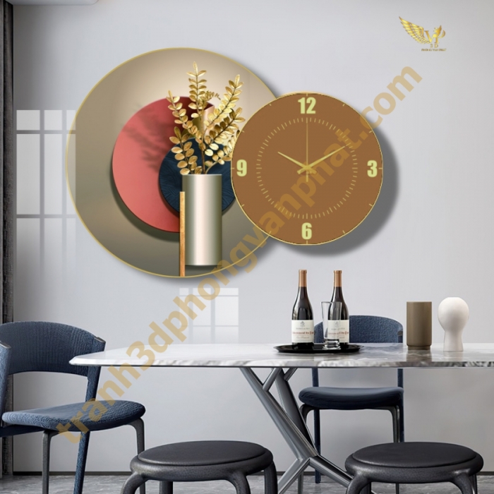 Tranh Đồng Hồ Treo Tường Cách Điệu: Một Tác Phẩm Nghệ Thuật 