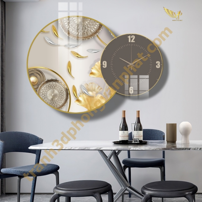 Tranh Đồng Hồ Treo Tường Cách Điệu: Một Tác Phẩm Nghệ Thuật 
