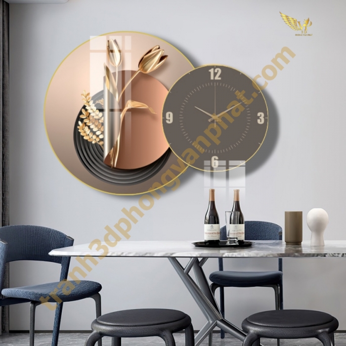 Tranh Đồng Hồ Treo Tường Cách Điệu: Một Tác Phẩm Nghệ Thuật 