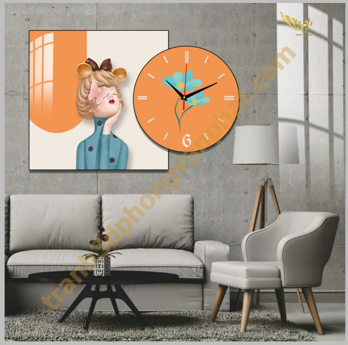 Tranh Đồng Hồ Treo Tường Cách Điệu: Một Tác Phẩm Nghệ Thuật 