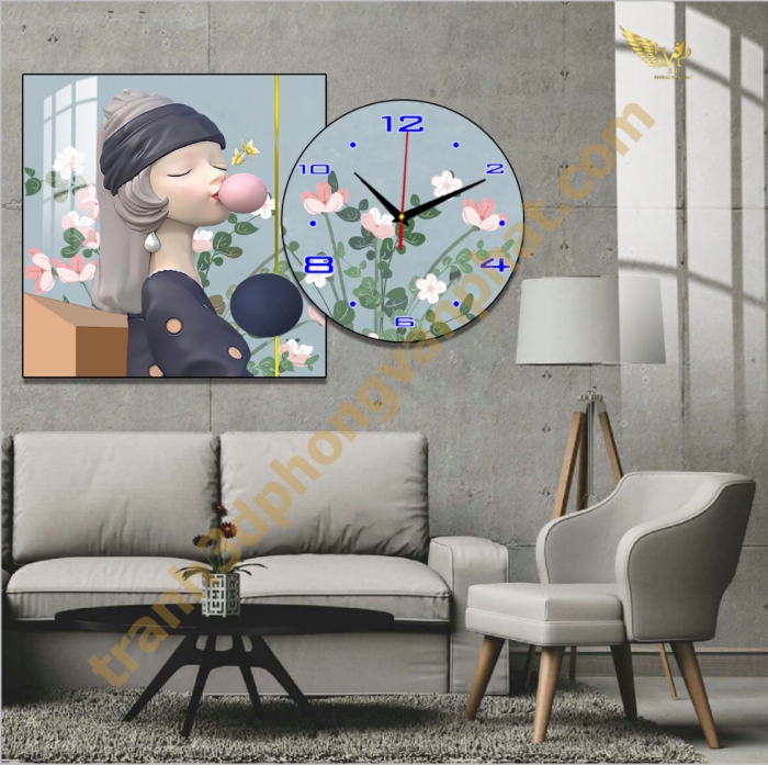 Tranh Đồng Hồ Treo Tường Cách Điệu: Một Tác Phẩm Nghệ Thuật 