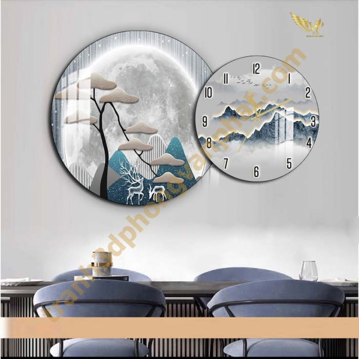 Tranh Đồng Hồ Treo Tường Cách Điệu: Một Tác Phẩm Nghệ Thuật 