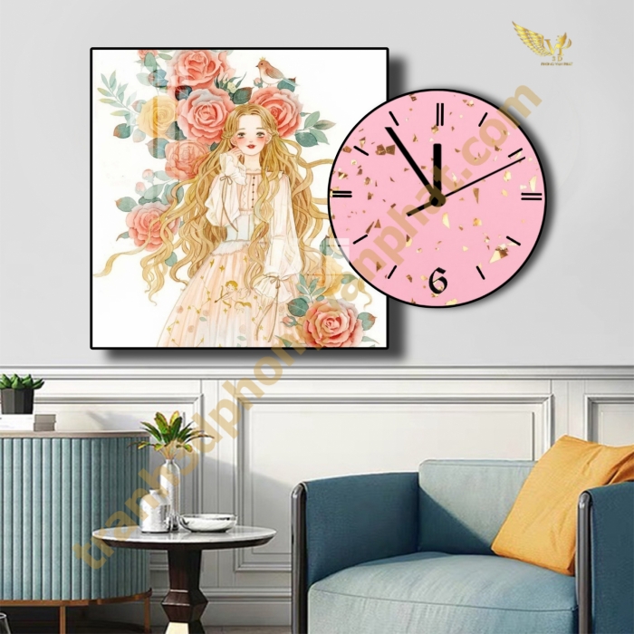 Tranh Đồng Hồ Treo Tường Cách Điệu: Một Tác Phẩm Nghệ Thuật 