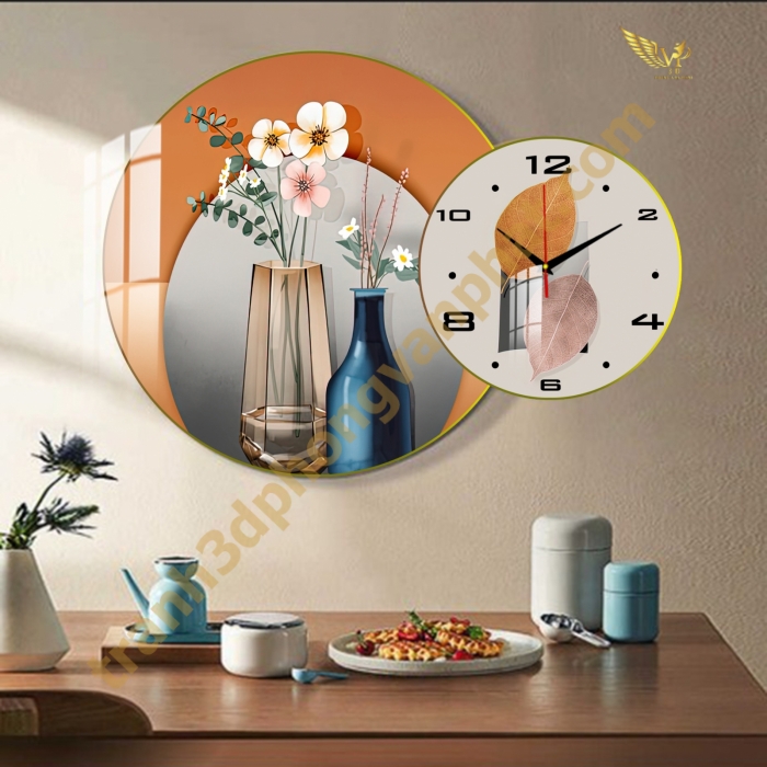 Tranh Đồng Hồ Treo Tường Cách Điệu: Một Tác Phẩm Nghệ Thuật 