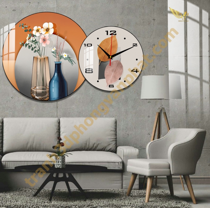 Tranh Đồng Hồ Treo Tường Cách Điệu: Một Tác Phẩm Nghệ Thuật 