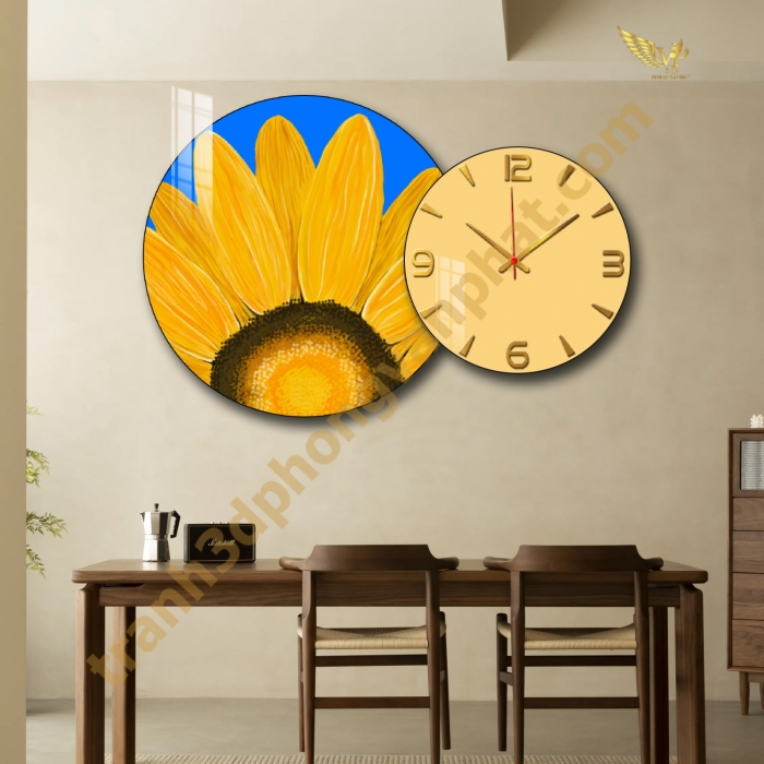 Tranh Đồng Hồ Treo Tường Cách Điệu: Một Tác Phẩm Nghệ Thuật 