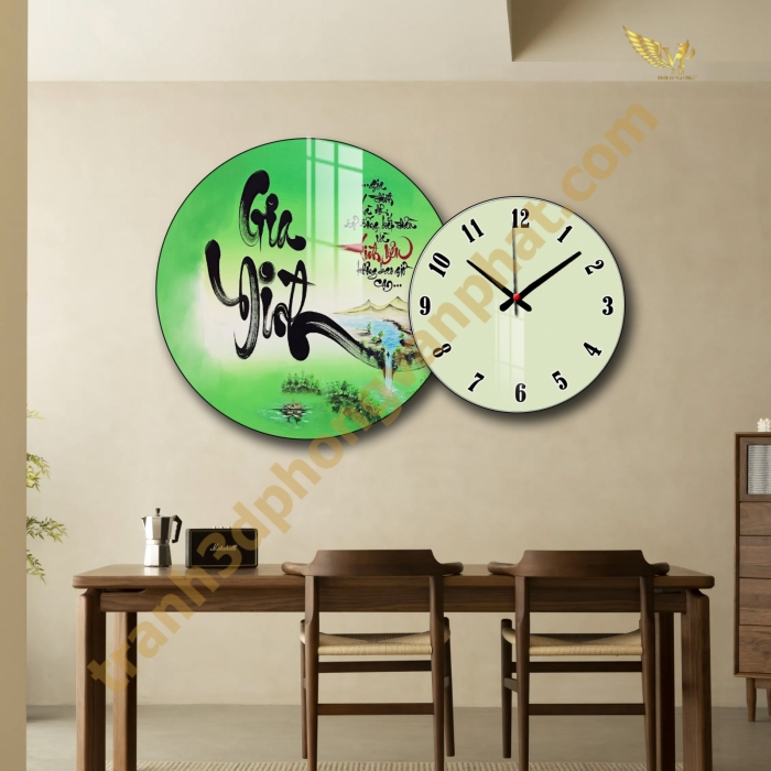 Tranh Đồng Hồ Treo Tường Cách Điệu: Một Tác Phẩm Nghệ Thuật 