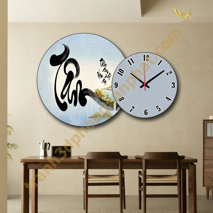 Tranh Đồng Hồ Treo Tường Cách Điệu: Một Tác Phẩm Nghệ Thuật 