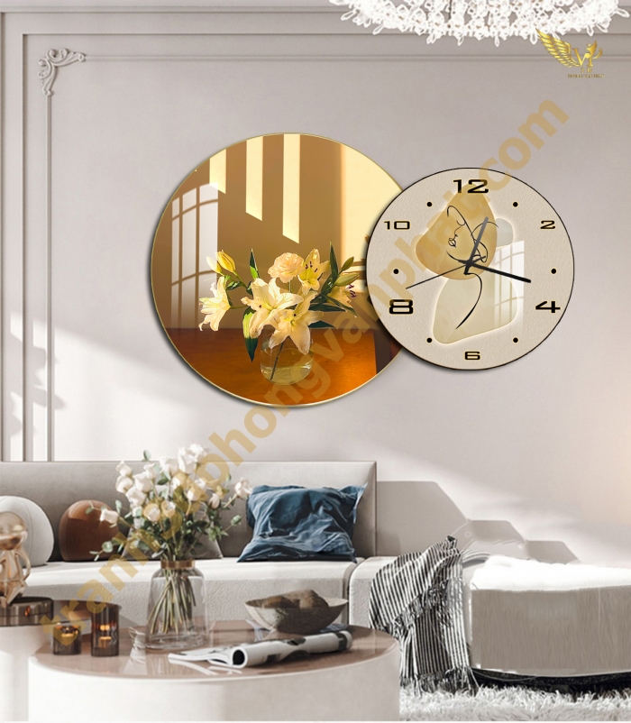Tranh Đồng Hồ Treo Tường Cách Điệu: Một Tác Phẩm Nghệ Thuật 