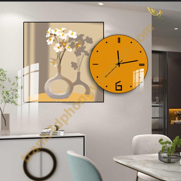 Tranh Đồng Hồ Treo Tường Cách Điệu: Một Tác Phẩm Nghệ Thuật 