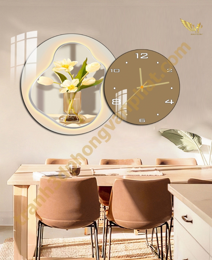 Tranh Đồng Hồ Treo Tường Cách Điệu: Một Tác Phẩm Nghệ Thuật 