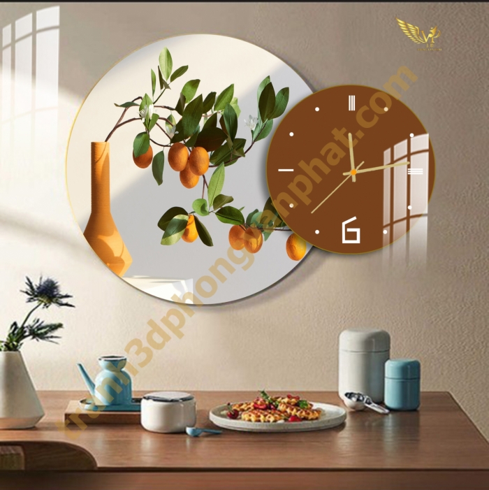 Tranh Đồng Hồ Treo Tường Cách Điệu: Một Tác Phẩm Nghệ Thuật 