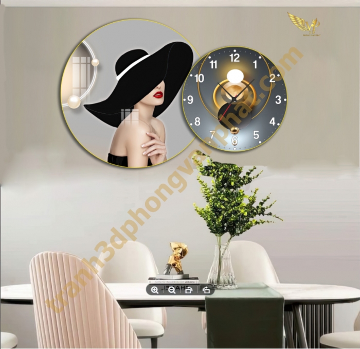 Tranh Đồng Hồ Treo Tường Cách Điệu: Một Tác Phẩm Nghệ Thuật 