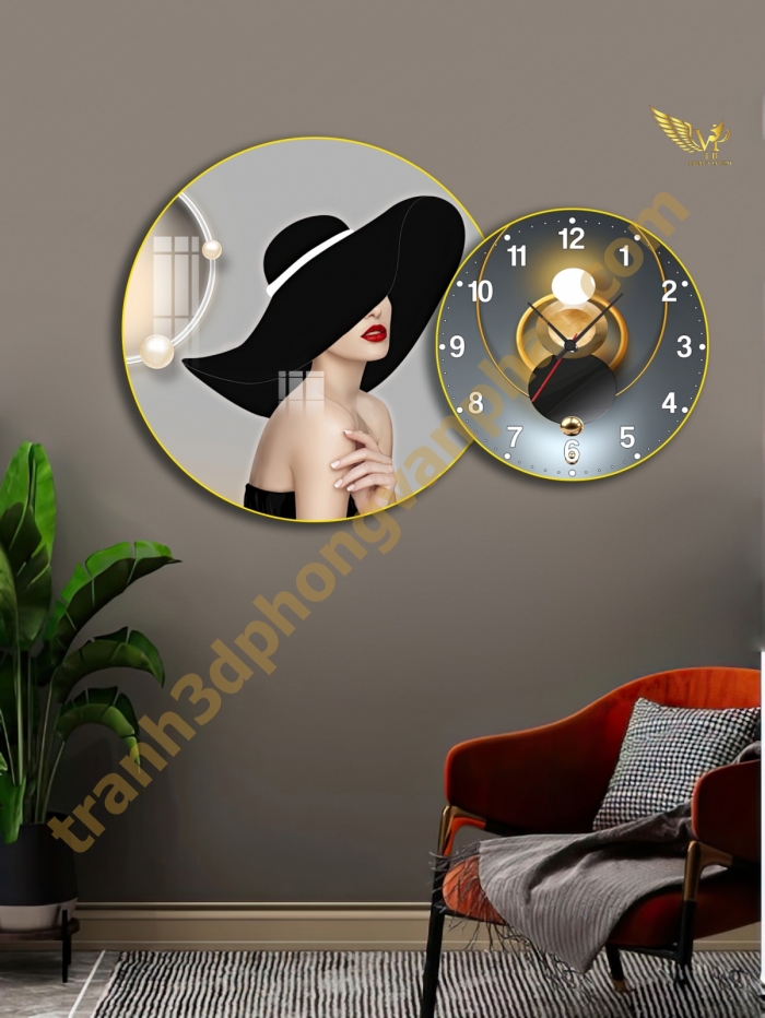 Tranh Đồng Hồ Treo Tường Cách Điệu: Một Tác Phẩm Nghệ Thuật 