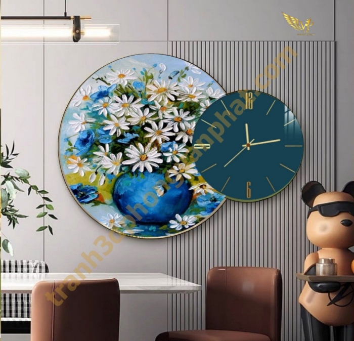 Tranh Đồng Hồ Treo Tường Cách Điệu: Một Tác Phẩm Nghệ Thuật 