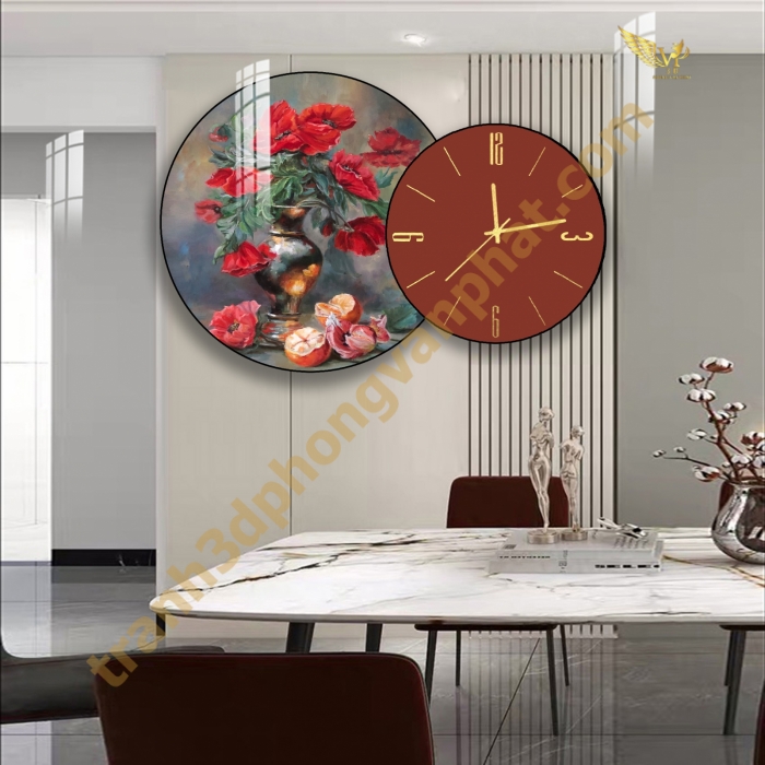 Tranh Đồng Hồ Treo Tường Cách Điệu: Một Tác Phẩm Nghệ Thuật 