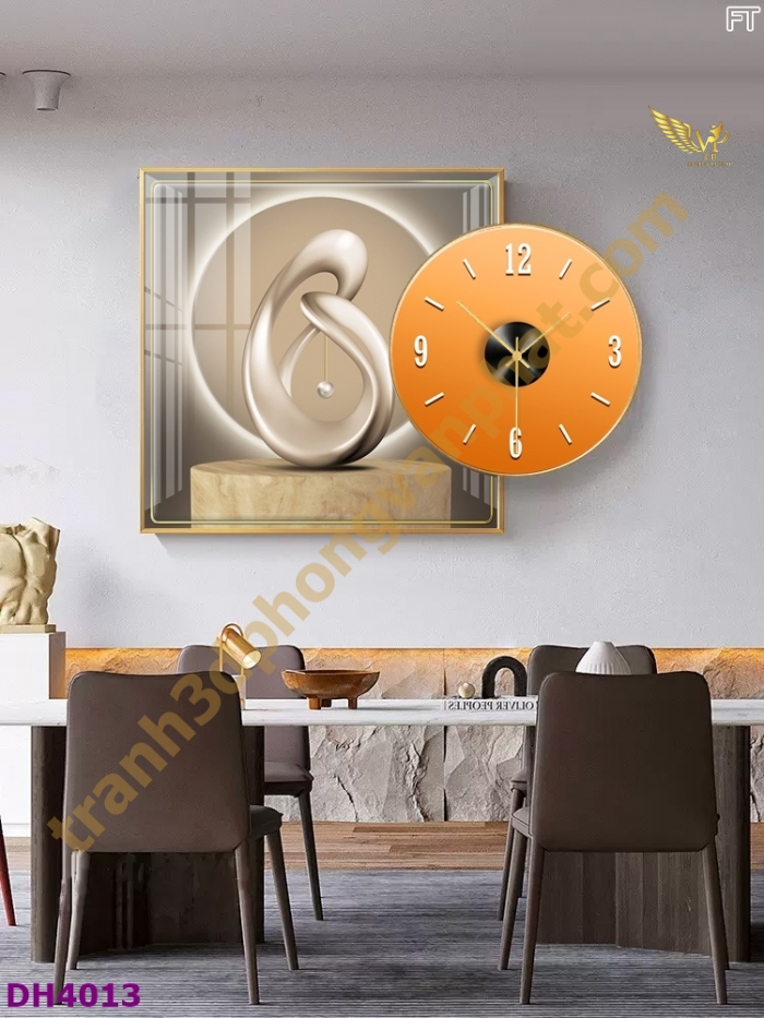 Tranh Đồng Hồ Treo Tường Cách Điệu: Một Tác Phẩm Nghệ Thuật 