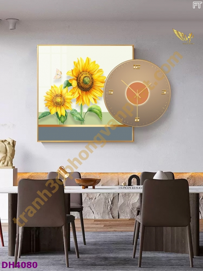 Tranh Đồng Hồ Treo Tường Cách Điệu: Một Tác Phẩm Nghệ Thuật 