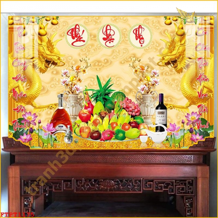 Tranh Kính 3D Cửu Huyền Thất Tổ Cao Cấp – Sang Trọng Cho Phòng Thờ