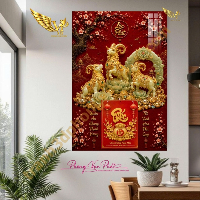 Lịch Tết 2027 Đinh Mùi – Lịch Gỗ Tráng Gương Phong Vạn Phát Cao Cấp