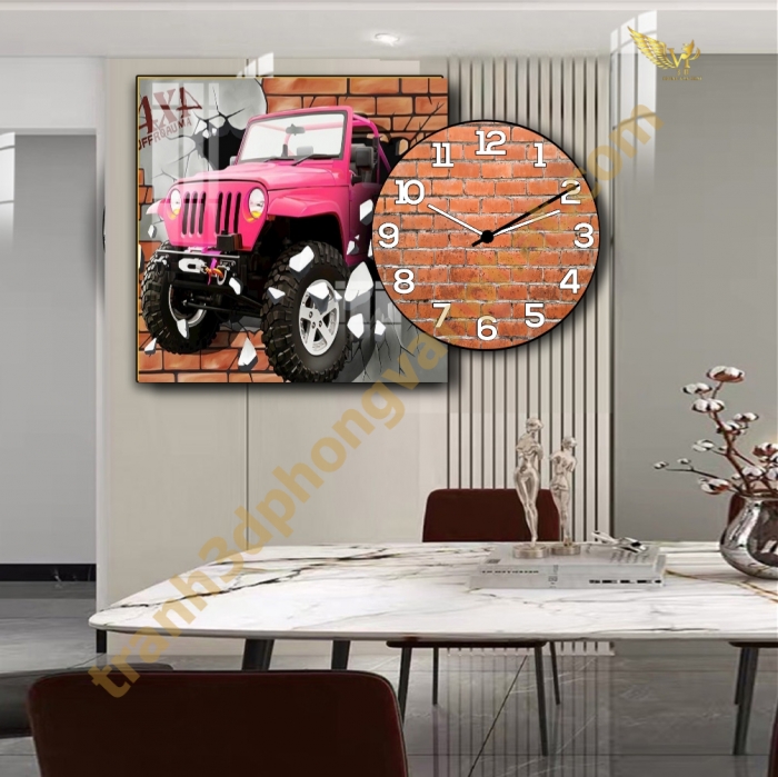 Tranh Đồng Hồ Treo Tường Cách Điệu: Một Tác Phẩm Nghệ Thuật 
