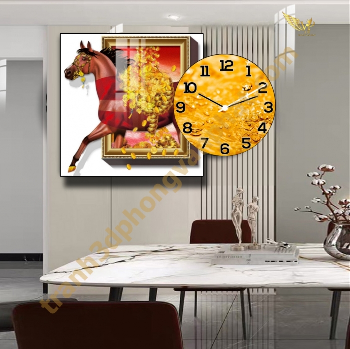 Tranh Đồng Hồ Treo Tường Cách Điệu: Một Tác Phẩm Nghệ Thuật 