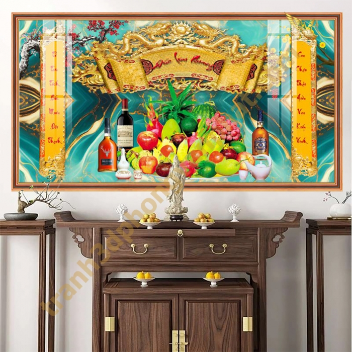 Tranh Kính 3D Cửu Huyền Thất Tổ Cao Cấp – Sang Trọng Cho Phòng Thờ