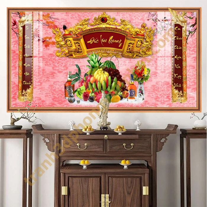 Tranh Kính 3D Cửu Huyền Thất Tổ Cao Cấp – Sang Trọng Cho Phòng Thờ