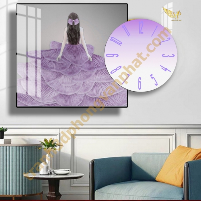 Tranh Đồng Hồ Treo Tường Cách Điệu: Một Tác Phẩm Nghệ Thuật 