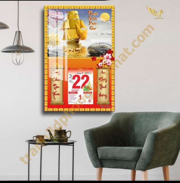 Lịch tết 2024 - Thiết kế và sản xuất tranh lịch cho tặng theo yêu cầu