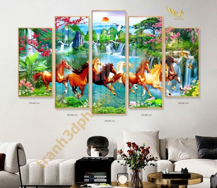 Tranh decor treo tường hiện đai - Tranh 3d Phong Vạn Phát 