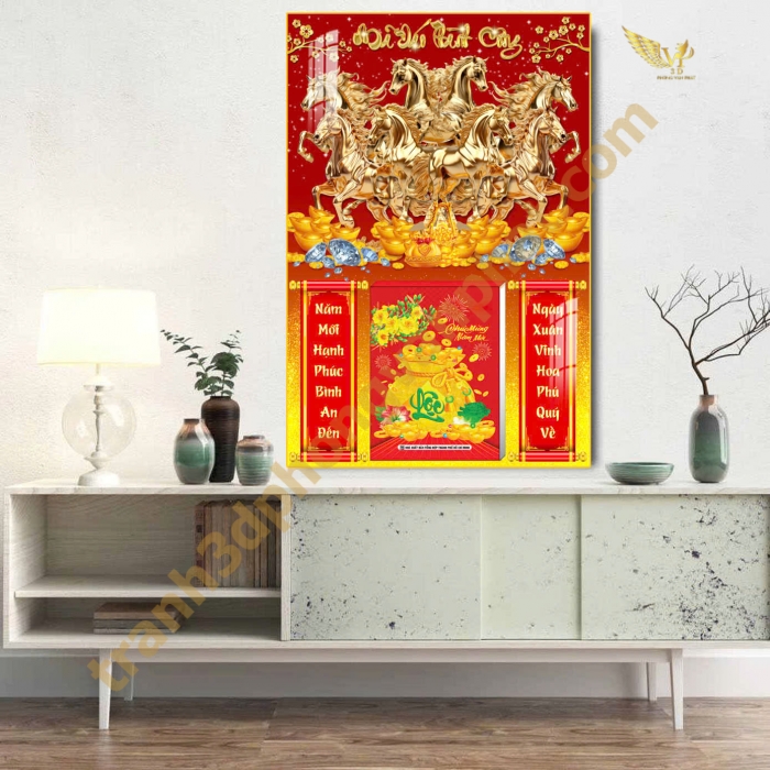 Lịch gổ tráng gương - Thiết kế và in lịch tết theo yêu cầu 